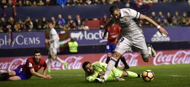 Benzema marca en Liga menos que el delantero del colista