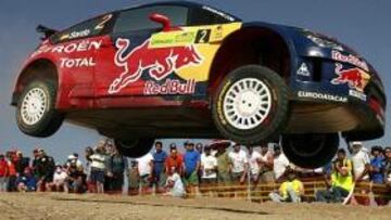 <b>VUELA.</b> Sordo, vuela en el Rally Acrópolis.