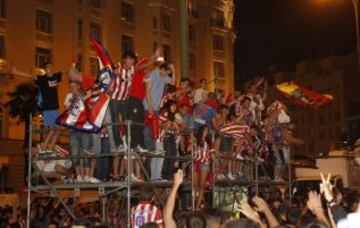 La celebración en la plaza de Neptuno