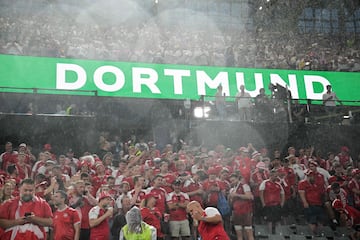 Así fue la tormenta en Dortmund que obligó a detener el Alemania-Dinamarca