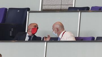 Rubiales, en el palco de los Juegos.