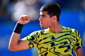 Victoria de Carlos Alcaraz sobre Stefanos Tsitsipas en la final del Conde de God¨® 2023.