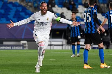 2-0. Sergio Ramos celebró el segundo gol.