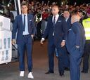 Las imágenes de la llegada del Real Madrid al hotel en Kiev