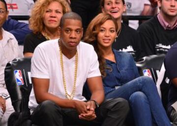 Jay-Z y Beyonce, en el Barclays Center de Brooklyn.