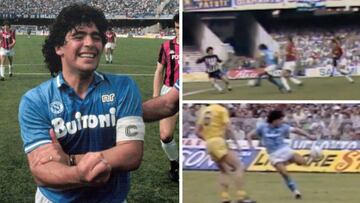 Cuando D10S era futbolista: 7 goles de Maradona en Nápoles