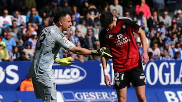 Alfonso Herrero, durante el Ponferradina - Mirandés de esta temporada.