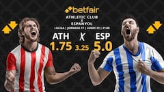 Athletic Club vs. RCD Espanyol: horario, dónde ver, pronósticos y clasificación