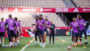 Aurélien Tchouaméni y Eduardo Camavinga.