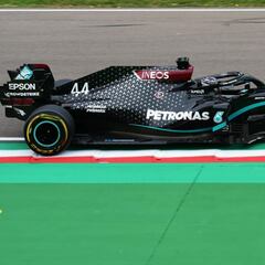 Hamilton wins at Emilia Romagna as Mercedes seal title