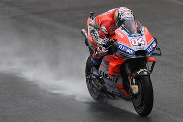 Andrea Dovizioso durante la la calificación del Gran Premio de Malasia. 