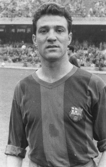 Jugó en el Barcelona de 1957 a 1961