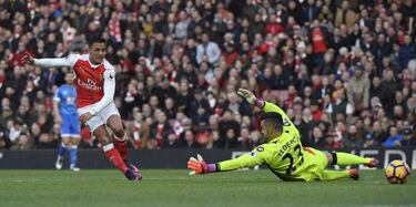 Los dos goles de Alexis Sánchez sobre Bournemouth