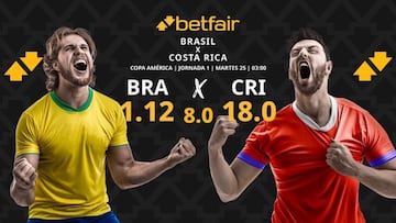 Pronósticos Brasil vs. Costa Rica: horario, TV, estadísticas y clasificación