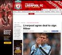 Milner llega libre al Liverpool