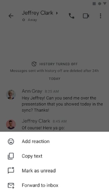Google Chat por fin te deja marcar los mensajes como no leídos