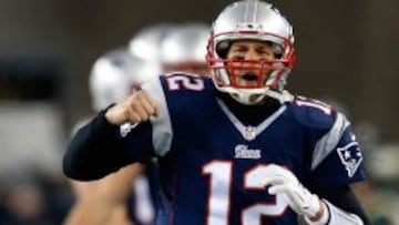 El quarterback de los New England Patriots, Tom Brady, durante los playoffs.