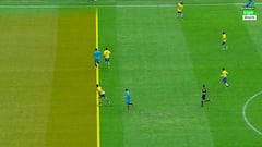 Luis Suárez offside in build-up to Neymar goal