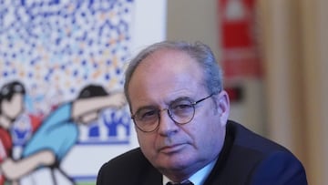 Luís Campos durante su comparecencia de Prensa en A Sede.