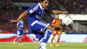 Corujo en el último partido que jugó la U.