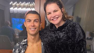 Cristiano Ronaldo junto a su hermana, Katia Aveiro.