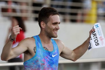 Sebasti&aacute;n Martos, tras su carrera de Huelva. 