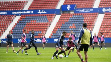 Entrenamiento de Osasuna en El Sadar