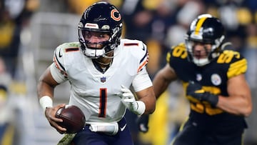 Justin Fields sufrirá para generar puntos de Fantasy contra la defensiva de los Baltimore Ravens en la Semana 11 de la temporada 2021 de la NFL.