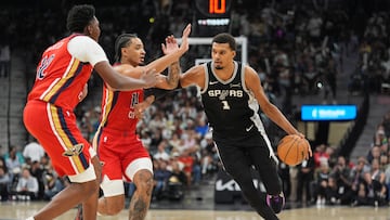 Victor Wembanyama, en acción contra los Pelicans.