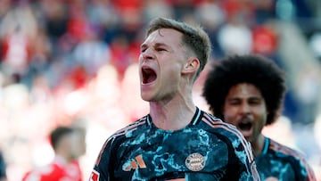 Kimmich celebra su gol ante el Heidenheim.