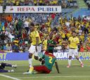 Mina y James arman con goles la fiesta de Colombia ante Camerún
