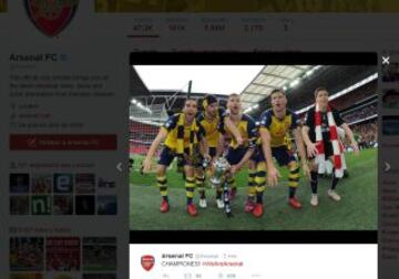 Alexis y Arsenal celebraron en las redes
