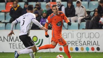Ristic durante el partido contra el Salamanca UDS.
