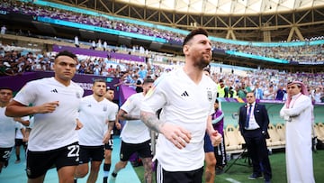 Messi, en el partido ante Arabia Saudí.