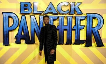FILE PHOTO: Actor Chadwick Boseman arrives at the premiere of the new Marvel superhero film 'Black Panther' in London, Britain February 8, 2018. REUTERS/Peter Nicholls/File Photo TPX IMAGES OF THE DAY