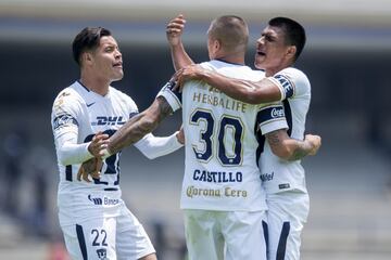 Después de ocho partidos son conocer el triunfo, Pumas logró imponerse 4-2 a Puebla en el Olímpico Universitario. Una vez Más, Nicolás Castillo fue el faro que guio a los felinos al triunfo con su primer hat-trick en la Liga MX. Universidad Nacional todavía aspira a la liguilla este Clausura 2018, pero necesita ganar los dos partidos que le quedan para poder colarse a la fiesta grande. 