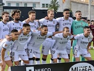 Once del Ceuta ante el Leganés,