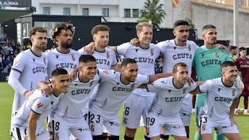 Once del Ceuta ante el Leganés,