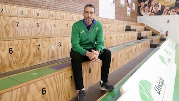 Ibon Navarro, tras el entrenamiento de este viernes.