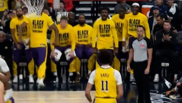 Captan la reacción de Doncic al juego de los Lakers: su cara no puede decir más con menos