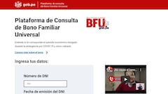 Bono Familiar Universal: link de la web y cómo realizar consultas online