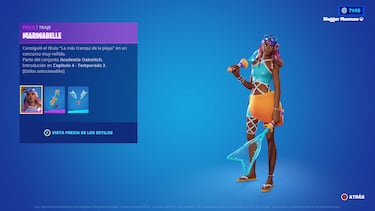 Club de Fortnite de julio 2023: así es la nueva skin Marinabelle