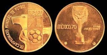 ¿Cuánto cuestan las monedas del Mundial 1970 Jules Rimet?