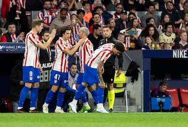 Giuliano, Griezmann y Baena dejan su sitio a Morcillo, Sorloth y Giménez.