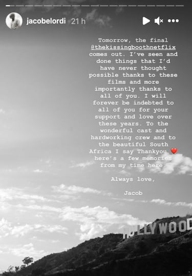 Jacob Elordi dedica mensaje a Joey King por el cierre de 'The Kissing Booth'