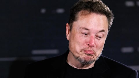 London (United Kingdom), 02/11/2023.- US tech entrepreneur Elon Musk, owner of Tesla, SpaceX and X, reacts as he attends a conversation event with British Prime Minister Rishi Sunak (unseen) in central London, Britain, 02 November 2023. (Reino Unido, Londres) EFE/EPA/TOLGA AKMEN / POOL
