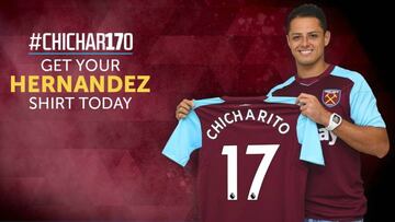 Chicharito jugará con el dorsal '17' en el West Ham