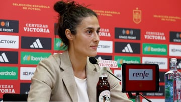 15/02/24 FUTBOL FEMENINO 
SELECCION ESPAÑOLA ESPAÑA RUEDA DE PRENSA DE MONTSE TOME SELECCIONADORA 