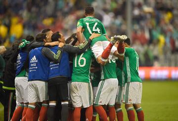 El festejo de México tras conseguir el pase al Mundial