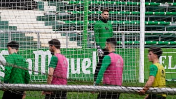 Jokin Ezkieta, portero del Racing.